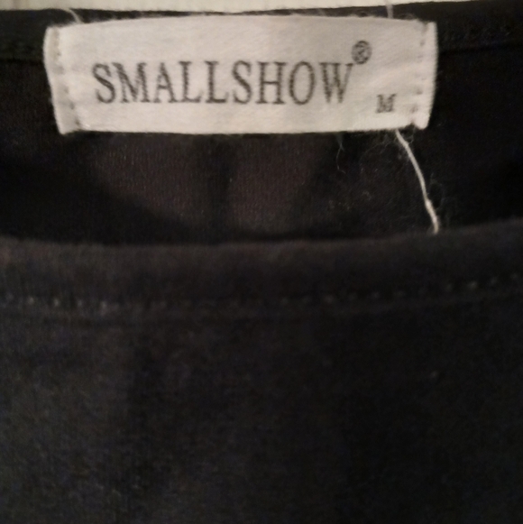 Smallshow Short-sleeve Black & White Striped Nursing Tee Size M - Picture 3 of 3